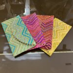 KS Creations Handmade Embroidered Envelope Clutch for Women | Zigzag Designer Ethnic Clutch | Wedding & Party Handbag