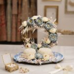 Pearls Design Wedding Ring Holder Plate